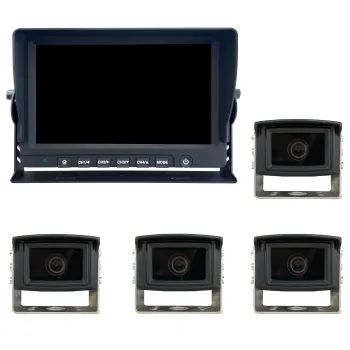 9" AHD Kamerasystem QUAD mit 4x HD Kamera